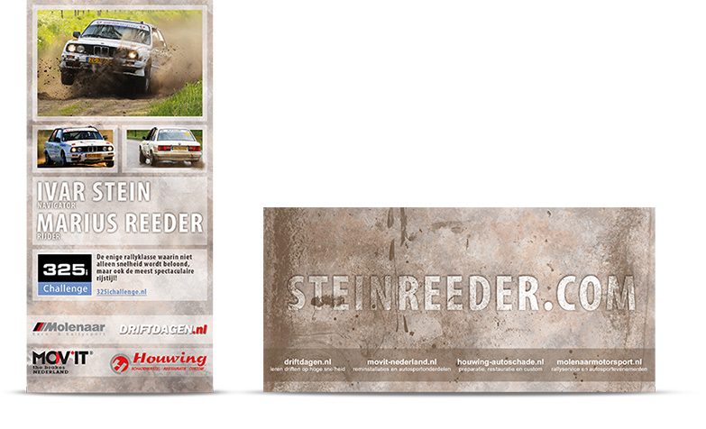 Flyer Gestaltung und Druck Rallyteam SteinReeder