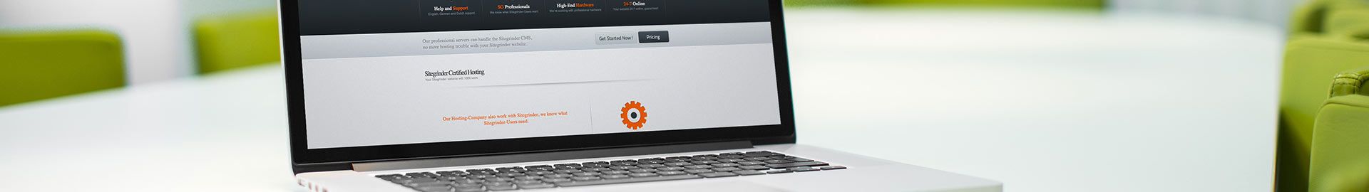Webdesign für Sitegrinder-hosting