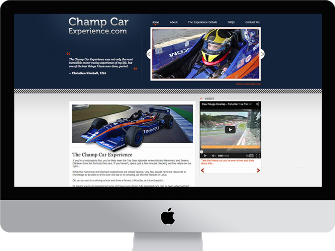 Webdesign Champ Car Experience