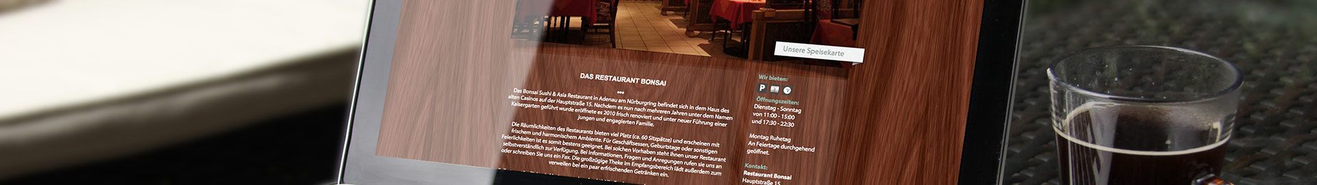 Professionelles Webdesign Restaurant Bonsai Adenau